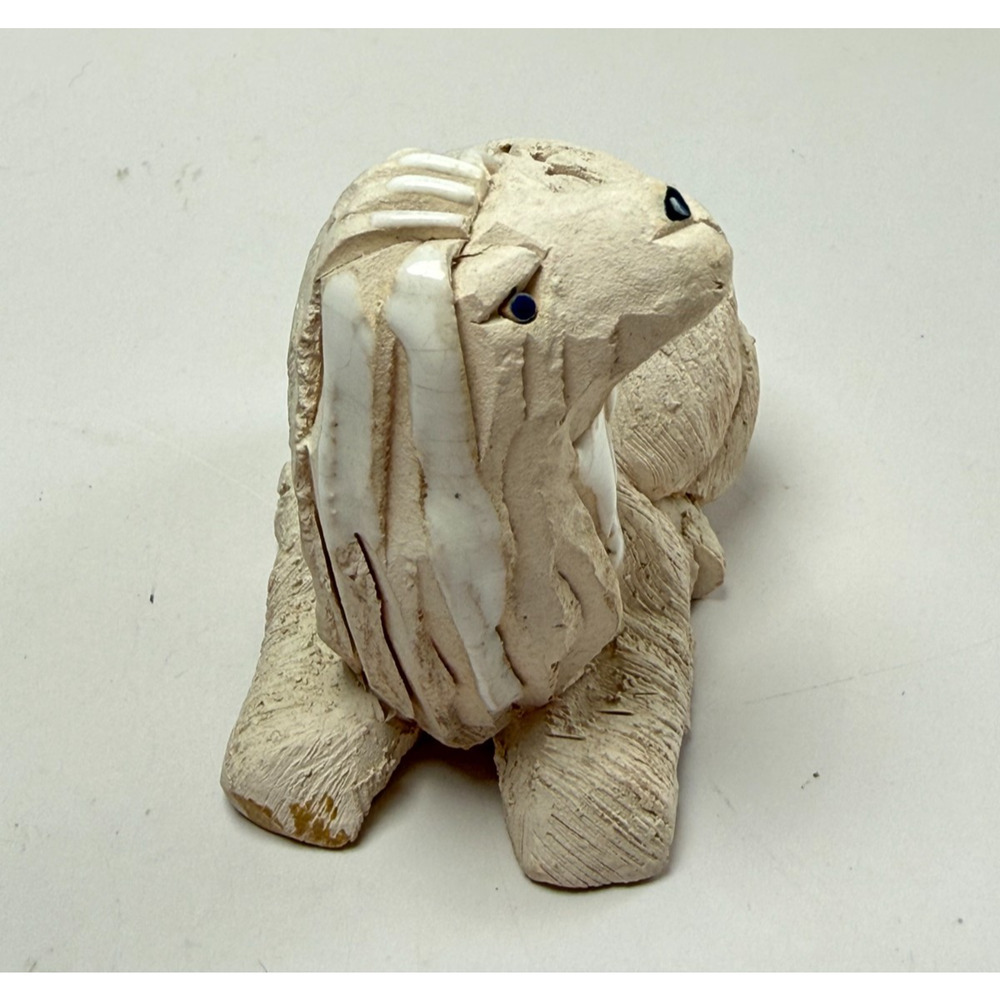 Artesania Rinconada Baby Camel #91 Llama Alpaca Figurine Uruguay White Clay - Picture 2 of 6